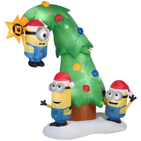 funny minions christmas tree inflatable christmas decorations funny christmas inflatable