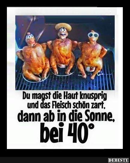 Du magst die Haut knusprig.. | Lustige Bilder, Sprüche, Witze, echt lustig