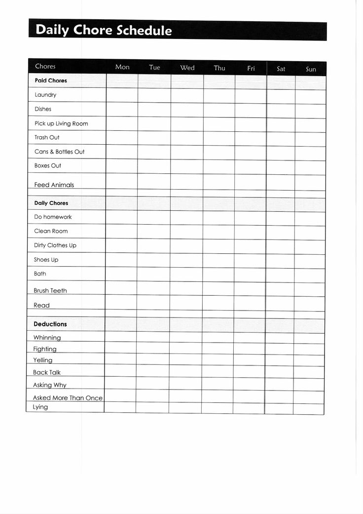 chore list calendar template of a Crafty Mom Planning an chore list calendar template of a Crafty Mom Planning an