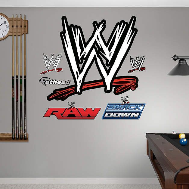 90cm Width x 45cm Height WWE Wall Sticker Smackdown Arena Smashed Wall Decal Vinyl Kids Mural Art Wrestling 90cm Width x 45cm Height WWE Wall Sticker Smackdown Arena Smashed Wall Decal Vinyl Kids Mural Art Wrestling