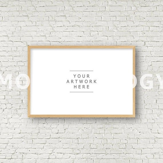 Free 11x17 Horizontal Digital Light Oak Frame Mockup Styled Photography Psd Free Psd Mockups Templates Mockup Free Psd Psd Mockup Template