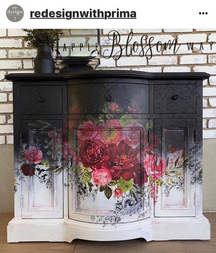 Rub On Floral Transfers for Furniture Floral Furniture Decals ReDesign Prima Rub On Floral Transfers for Furniture Floral Furniture Decals ReDesign Prima