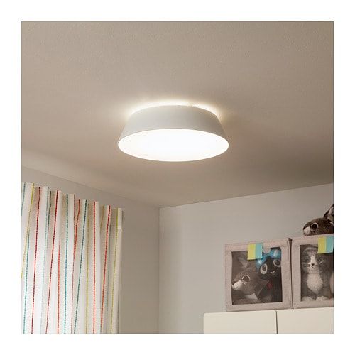 Fubbla Deckenleuchte Led Weiss Ikea Deutschland Deckenlampe