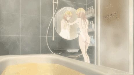 Anime girl in the shower