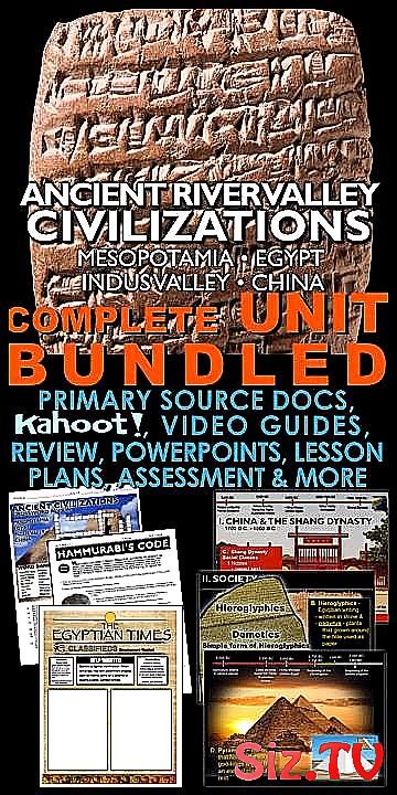 Ancient River Valley Civilizations Unit PowerPo #Ancient #assessment #China #...