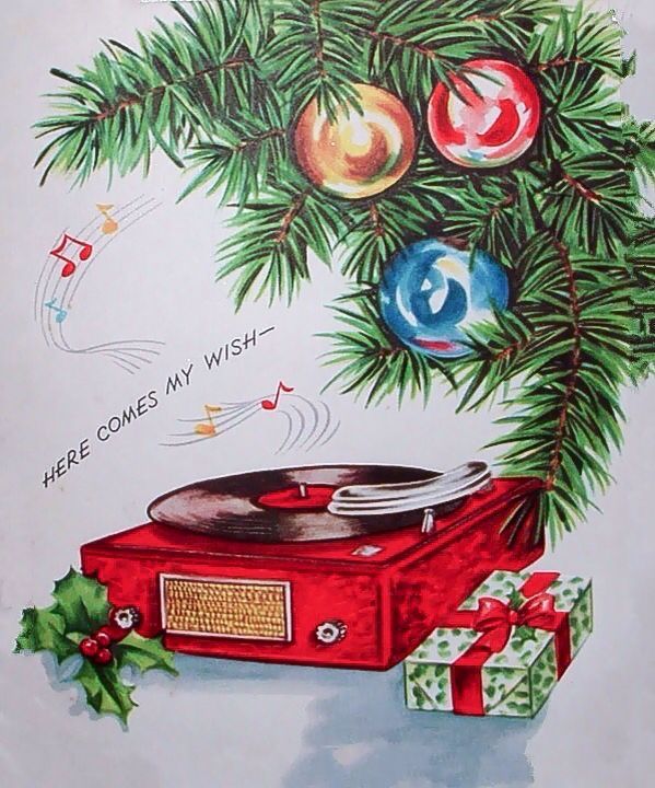 28 Best Vintage Ski Posters Images On Pinterest Record Player Under Christmas Tree W Ornaments Vintage Card
