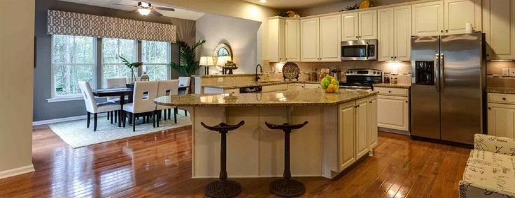 Ryan Homes Dark Kitchen Cabinets Light Gourmet Island Ryan Homes Dark Kitchen Cabinets Light Gourmet Island