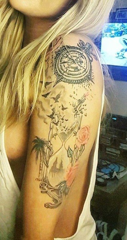 Travel tattoo for women half sleeves 64 ideas | Girl tattoos, Best