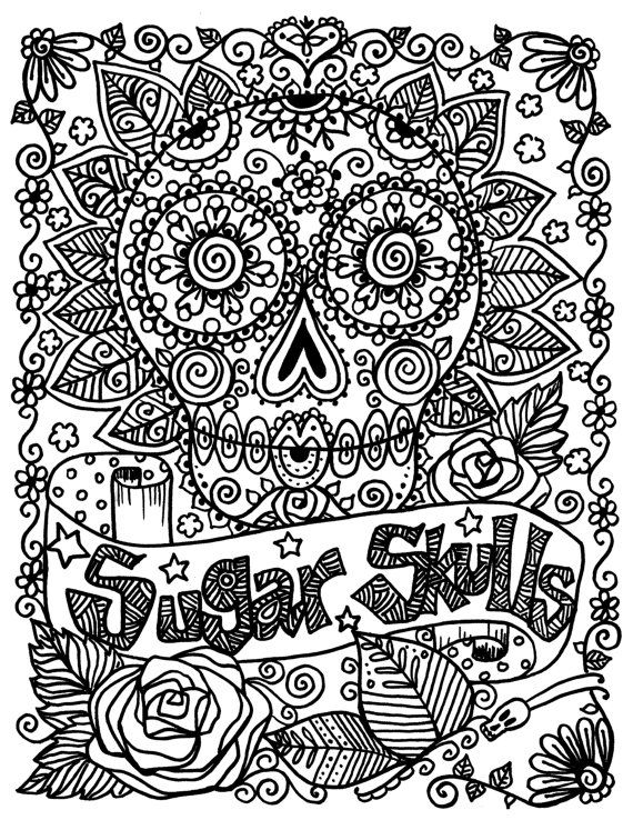 275 best ✐adult colouring~sugar skulls~day of the dead ✐ images ... - Sugar Candy Skulls Coloring Pages 275 best ✐adult colouring~sugar skulls~day of the dead ✐ images ... - Sugar Candy Skulls Coloring Pages