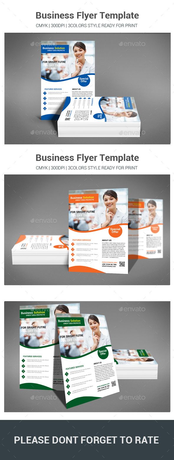 Business Flyer Template #advertising #multipurpose • Download here → https://graphicriver.net/item/business-flyer-template/20992086?ref=pxcr