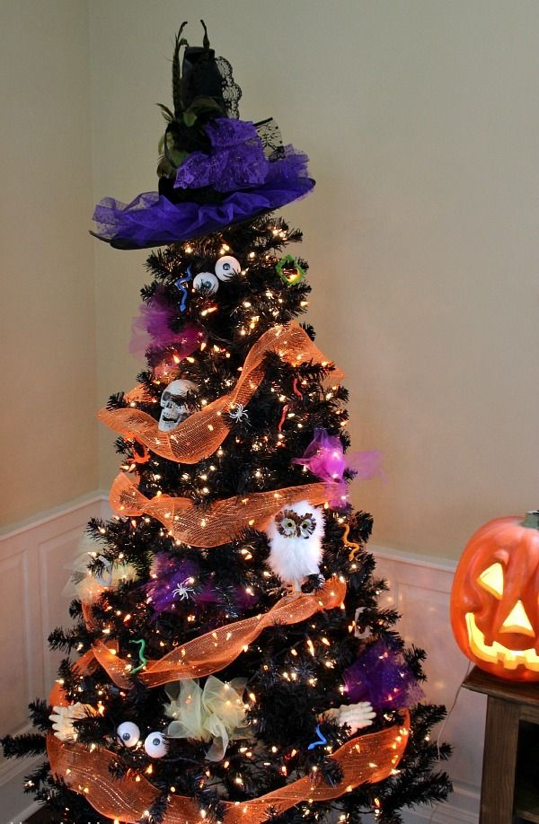 24 indoor outdoor tree halloween decorations ideas