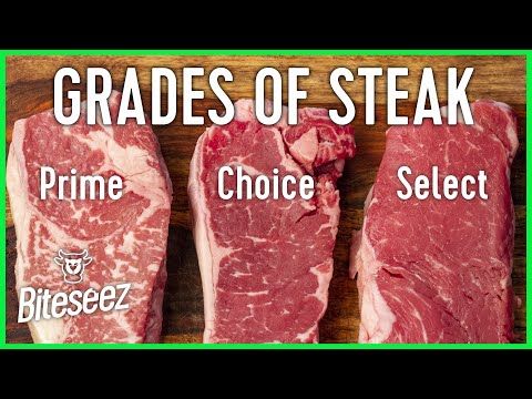 Beef Grades Explained - Select vs Choice vs Prime Steaks - YouTube in