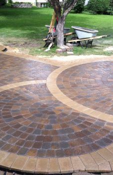 The Nearly Completedr Patio Anchor Kingston Pavers Were Kit Paver The Nearly Completedr Patio Anchor Kingston Pavers Were Kit Paver Kits Home Depot Circular Menards Circle Lowes