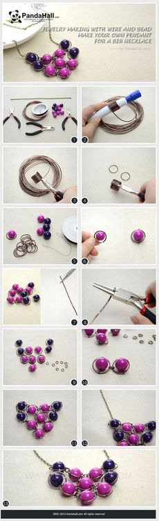 125 Best Bead Necklace Images On Pinterest Jewellery Jewelry Making Tutorial Make Your Own Pendant For A Bib Necklace Pandahall Beads