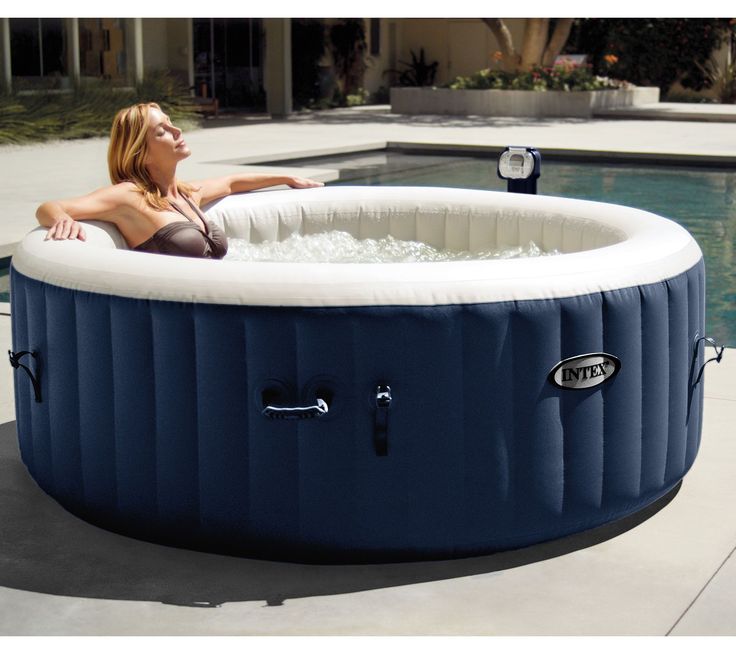 Intex Pure Spa Portable Hot Tub w/ Headrests & Extra Filters - QVC.com