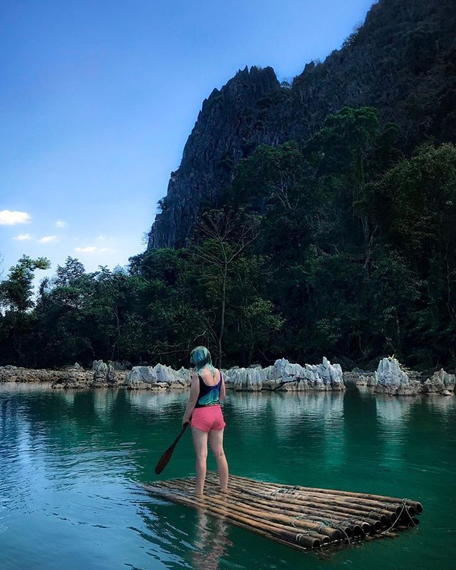 Blue Lagoon 2 Vang Vieng Laos If You Go To Vang Vieng You Will Hear About Blue Lagoon There Are Several Of Them Travel Stories Beautiful Destinations Laos