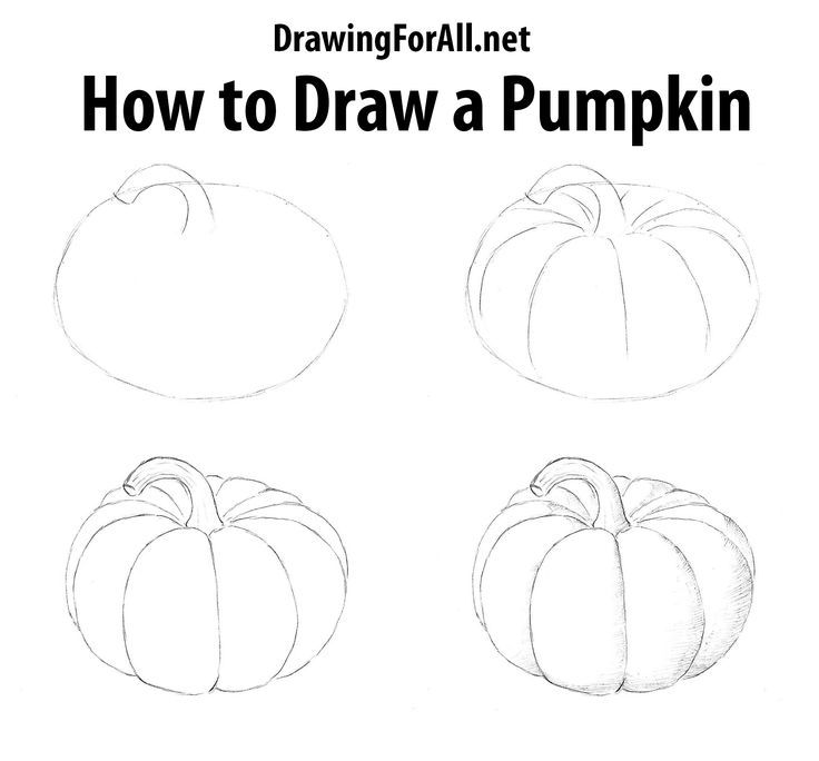 learn how to draw a pumpkin with this new drawing tutorial prepared for you by drawingforall