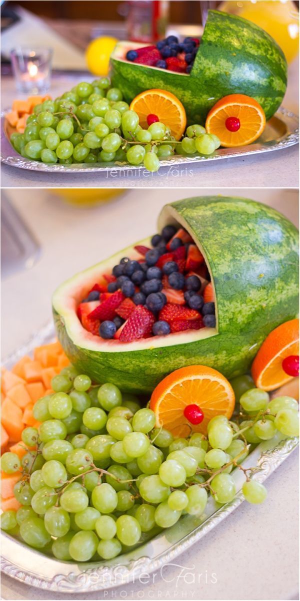 Baby-Dusche Obsttablettwagen