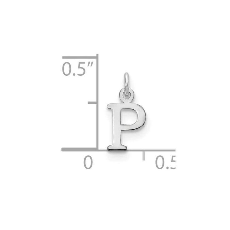 14k White Gold Initial Monogram Name Letter P Pendant Charm Necklace Fine Jewelry Gifts For Women For Her 14k White Gold Initial Monogram Name Letter P Pendant Charm Necklace Fine Jewelry Gifts For Women For Her
