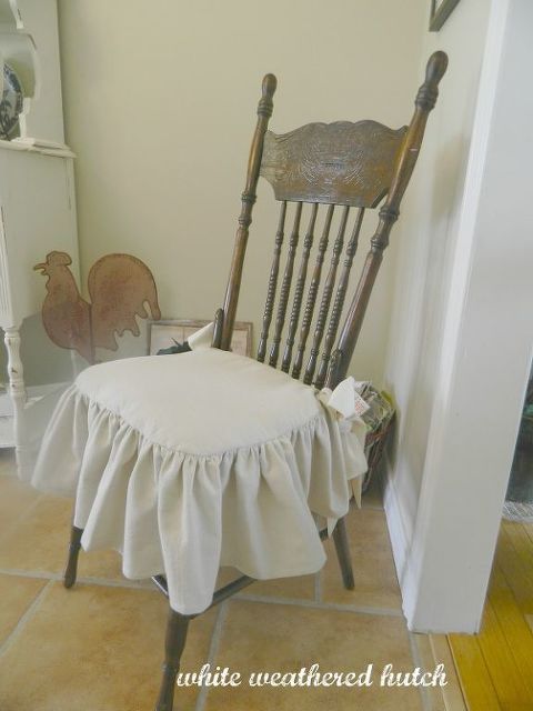 Country Chic Ruffled Drop Cloth Cushion Cover Sewing Pinterest Country Chic Ruffled Drop Cloth Cushion Cover Crafts Painted Furniture Ruffle Is 8