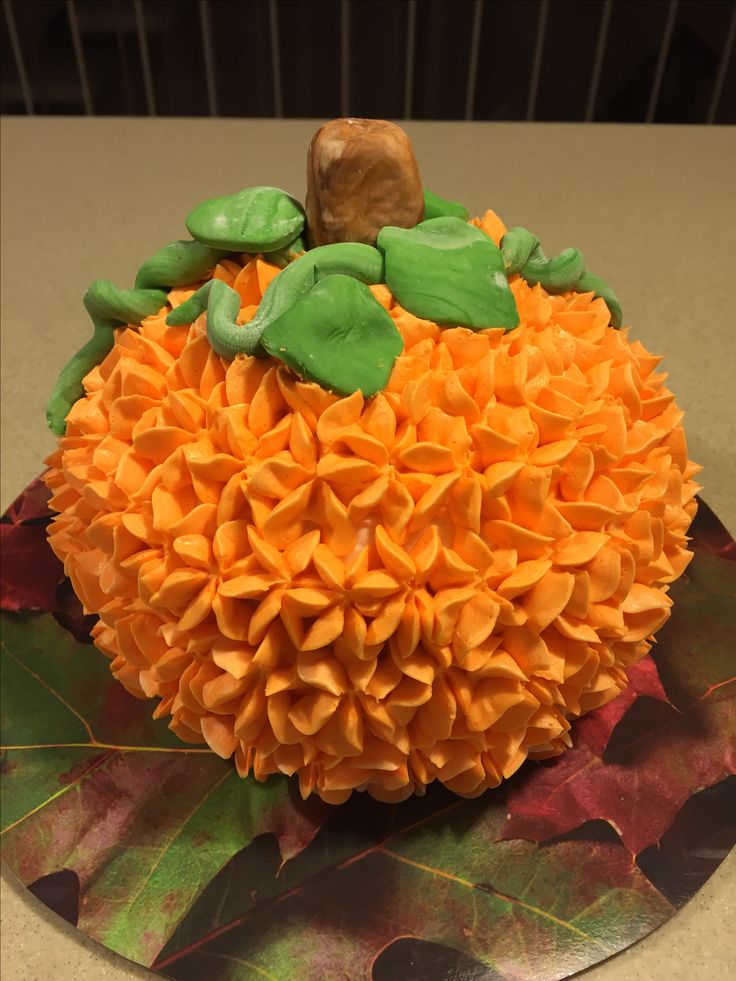 pumpkin smash cake for my great nephews first birthday