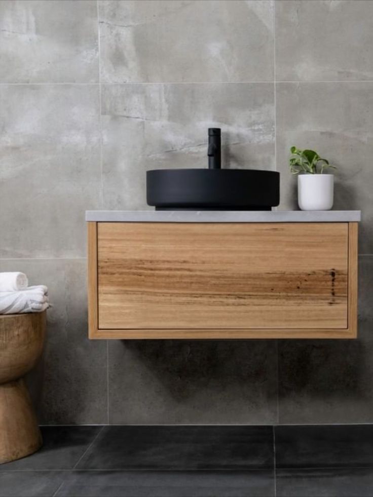 Vasque salle de bain noire mat Vanité en bois, Salle de bain, Vasque noire Vasque salle de bain noire mat Vanité en bois, Salle de bain, Vasque noire