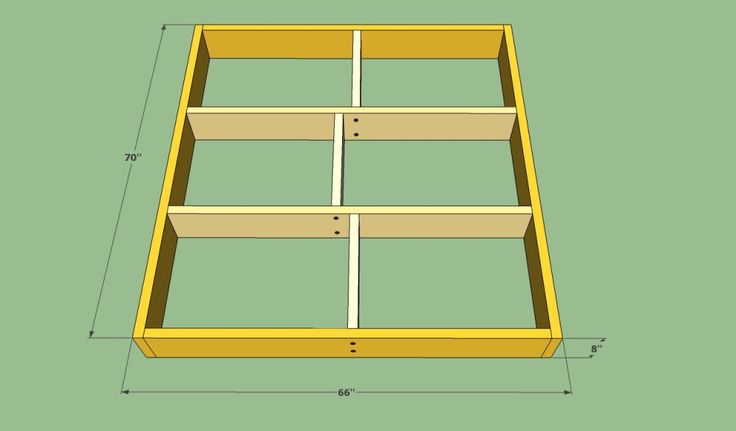 Platform Bed Frame Plans Howtospecialist How To Build Step By Diy Floating Platform Bed Frame Plans, King Size Floating Bed Frame Dimensions
