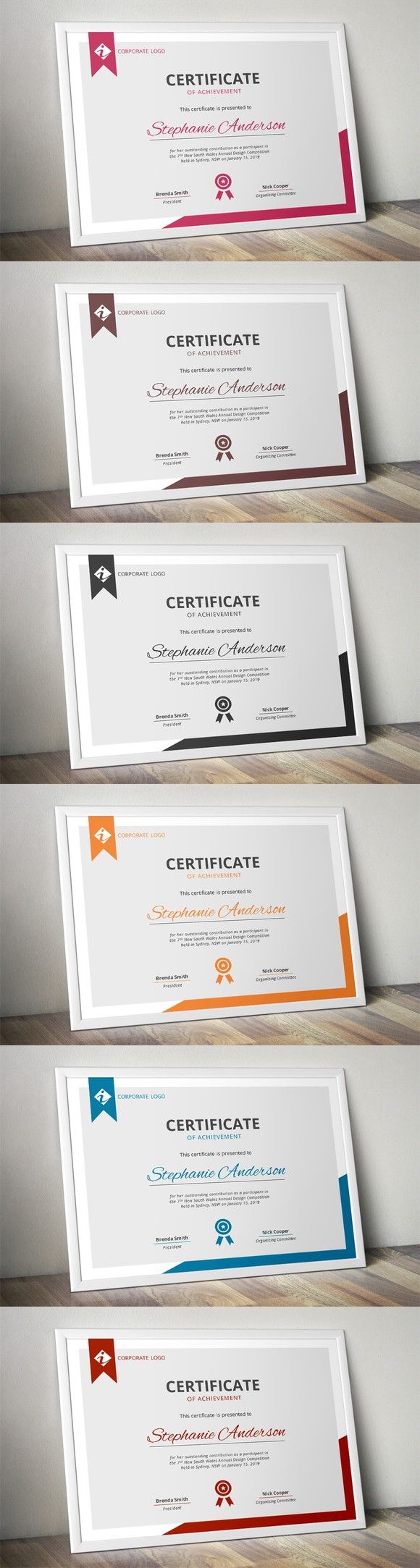 certificate template designs