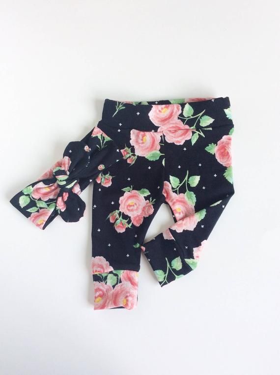 newborn leggings and headband