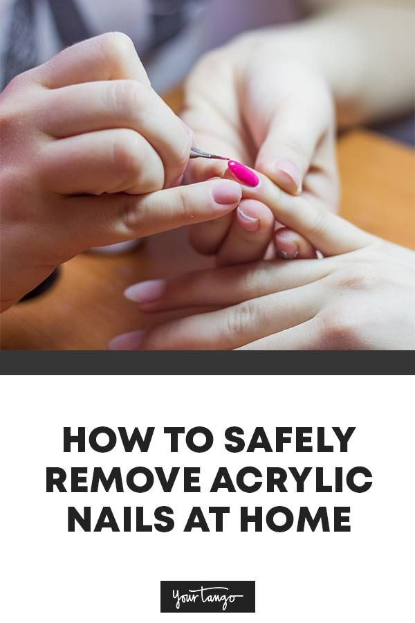 How To Remove Acrylic Or Gel Nails From Home With Images Remove Acrylic Nails Acrylic Nails At Home Take Off Acrylic Nails