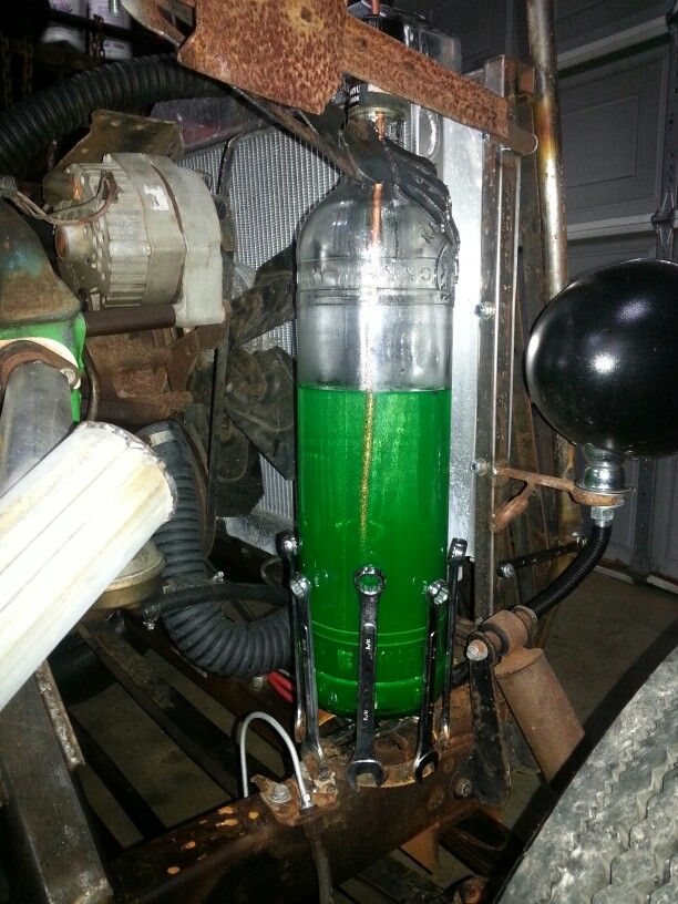Awesome custom rat rod overflow bottle we made from a ...