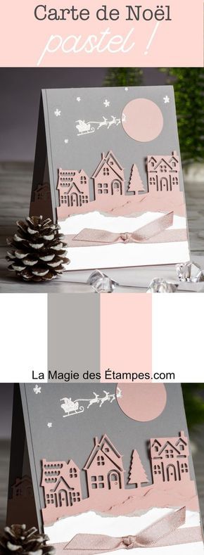 Le lot Ensemble à Noël, permet de réaliser des cartes originales pour Noël S...