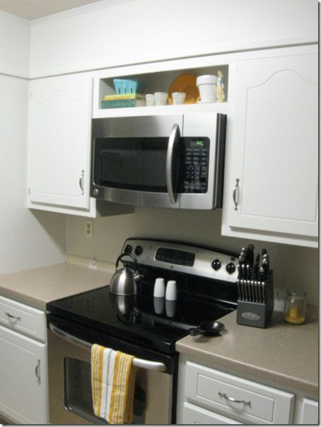 Best 10 Over Range Microwave Ideas On Pinterest Traditional Installing A Microwave Above Range Where There Is Cabinet