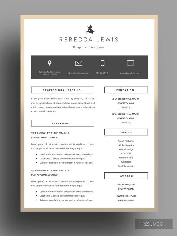 unique resume design