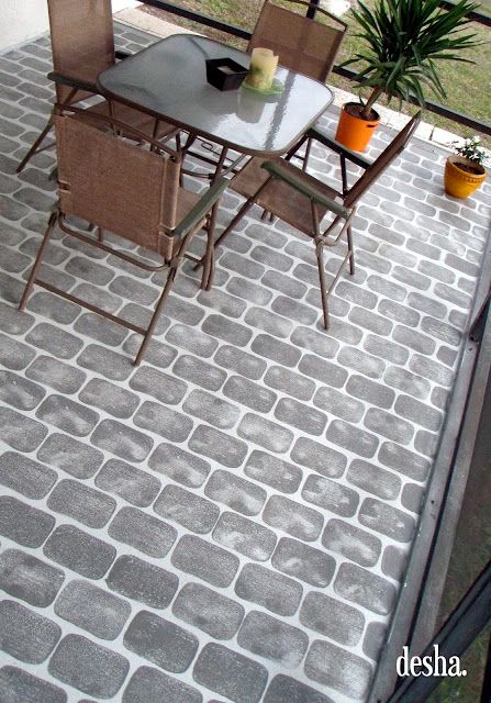24 Best Faux Brick Floors Images On Pinterest Flooring Fake Painted Faux Brick Patio