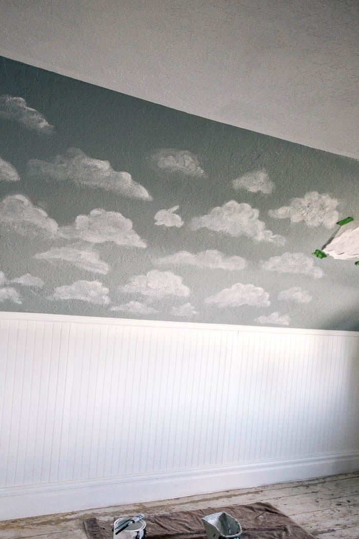 How To Paint A Cloud Mural Diy Wall Painting Art - How To Paint A Wall Mural Step By How To Paint A Cloud Mural Diy Wall Painting Art - How To Paint A Wall Mural Step By