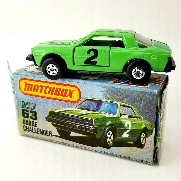 Matchbox Lesney In Original Box Vintage 1981 No 63 Dodge Challenger Car