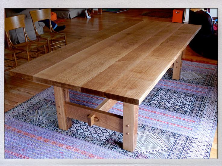 Quarter Sawn White Oak Dining Table In The Craftsman Style Of Quarter Sawn White Oak Dining Table In The Craftsman Style Of Gustav Stickley Solid Wood Joinery 5 Coats Hand Rubbed Tung Oil Pinteres