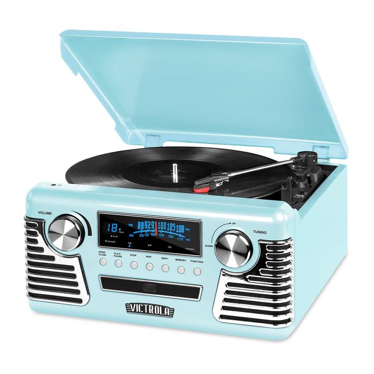 TechPlay QT62BT with AUX in and Headphone Jack and USB Port with AM//FM Rotary knob Wireless Bluetooth Reception Retro Design Compact Stereo CD