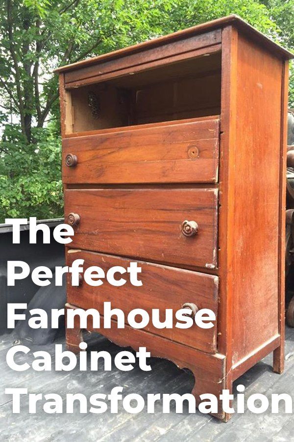 Diy Drawers Transformed To A Perfect Farmhouse Display Cabinet