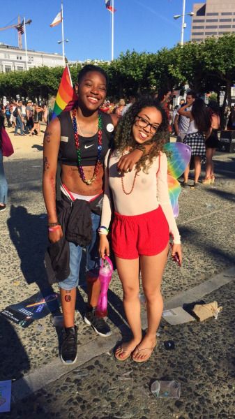 Fit ebony lesbians