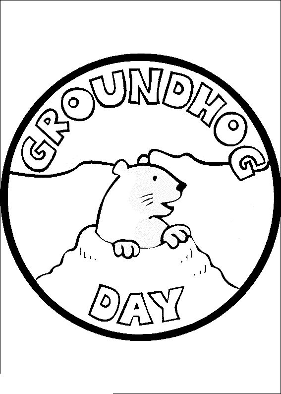 ground hog day color sheets
