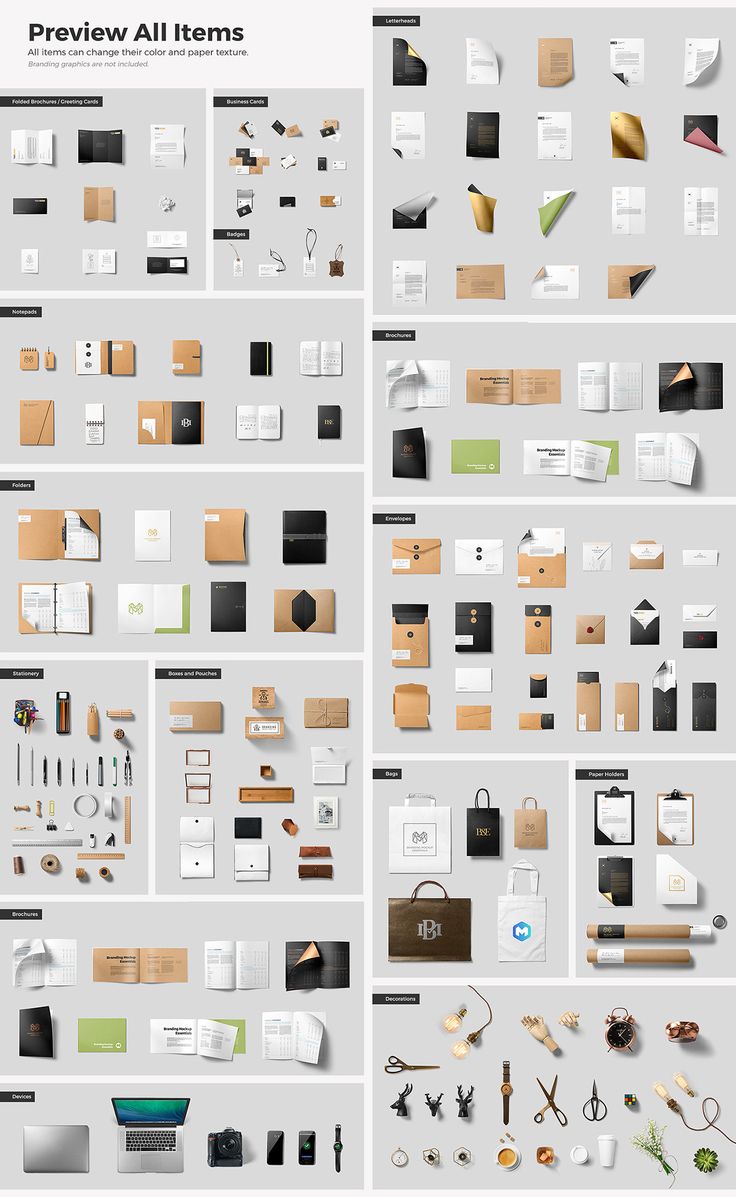 Download Branding Mockup Essentials on Behance | Branding mockups ...