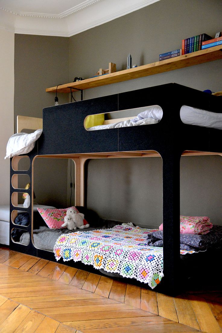 Best Black Bunk Beds Ideas On Pinterest Loft Bed Decorating - A Matt Black Bunk Bed Makes Smart Choice For A Shared Space With Thegirl's Lower Bed Decorated With Toys And A Crochet Quilt While The Boy'supper Bunk best black bunk beds ideas on pinterest loft bed decorating - a matt black bunk bed makes smart choice for a shared space with thegirl's lower bed decorated with toys and a crochet quilt while the boy'supper bunk