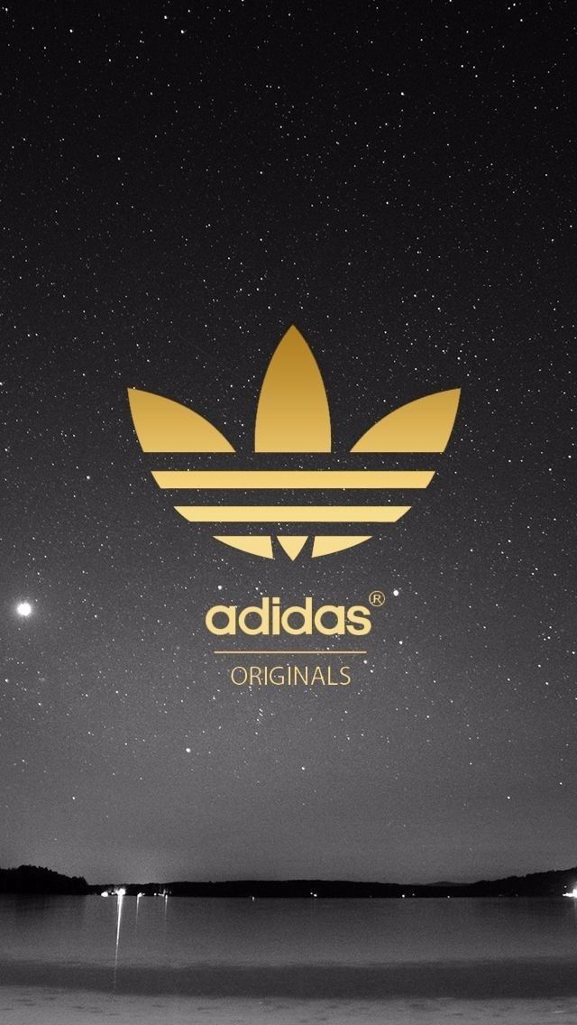 logo adidas dorado