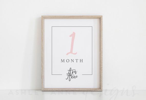 Baby Milestone Cards, Baby Milestones, Baby Milestone Printable, Custom Baby Mil...