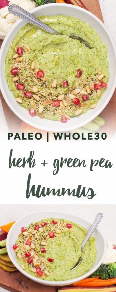 herb green pea hummus