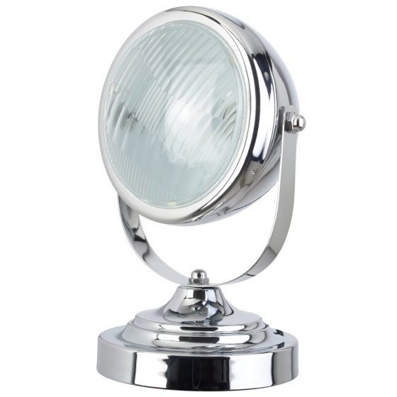 Tafellamp, koplamp, verlichting, chroom, koplamp lamp ...