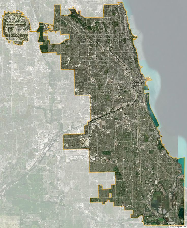 Satellite Map Of Chicago C7b05110dab27dd209fe965418ccae0a