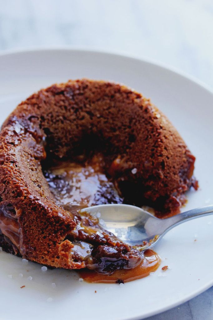 Salted Caramel Filled Molten Lava Cakes Salted Caramel Filled Molten Lava Cakes